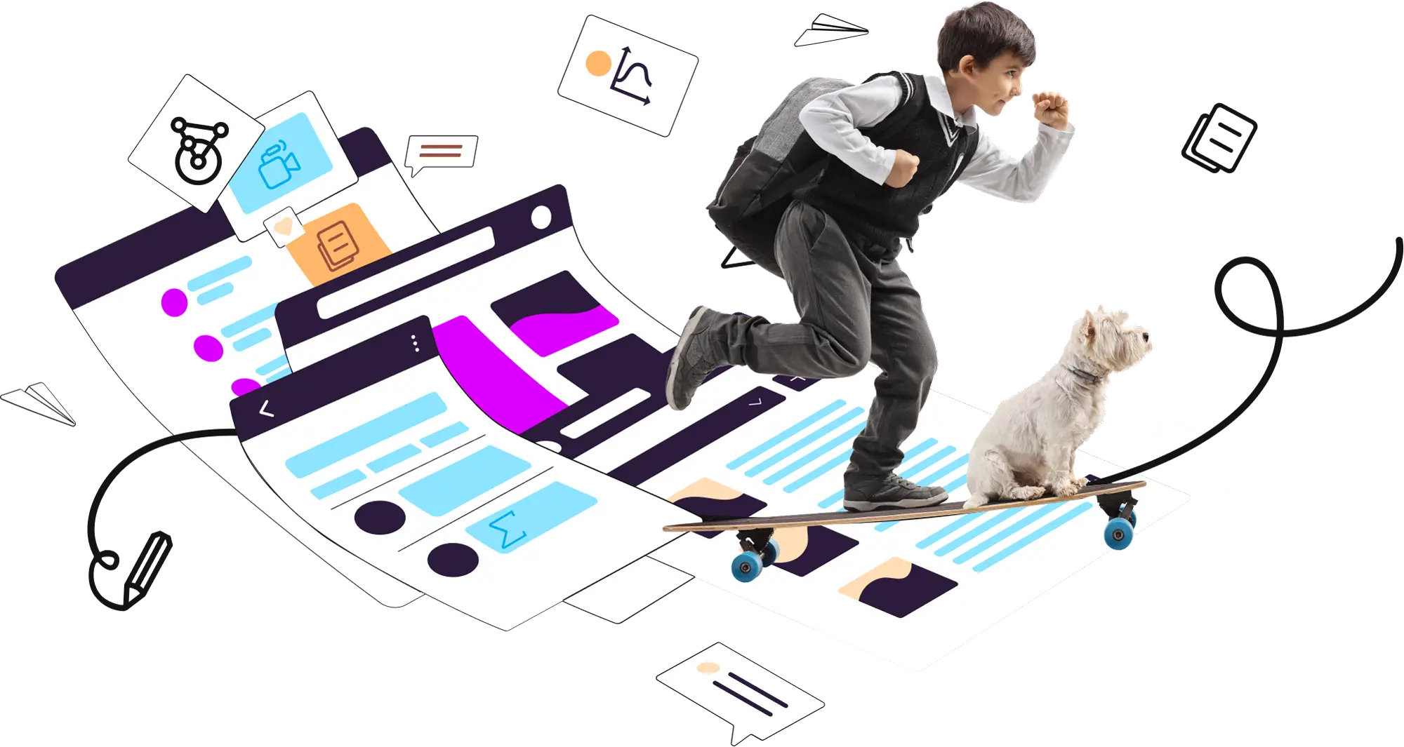 Robotic hand holding a logo